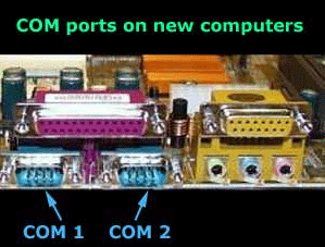 COM ports on new computer